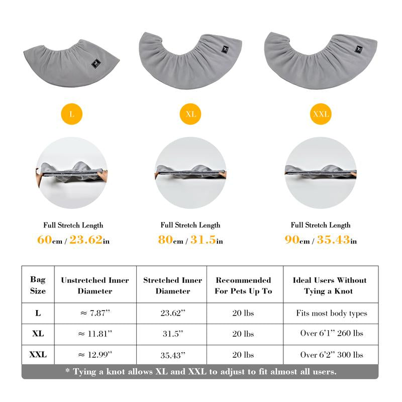 PAWPUBBY Cuddler Cat Sling Carrier for Pets – Soft Fleece Fabric, Fits Pets up to 25Lb, Cozy & Secure for Home Harness Collars Breathable Seat Covers