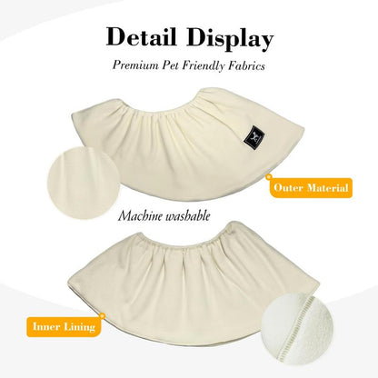 PAWPUBBY Cuddler Cat Sling Carrier for Pets – Soft Fleece Fabric, Fits Pets up to 25Lb, Cozy & Secure for Home Harness Collars Breathable Seat Covers